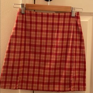 Brandy Melville Plaid mini skirt